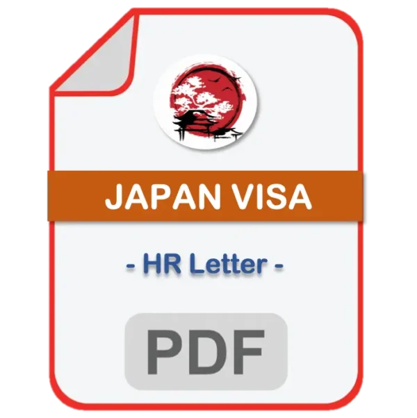 Japan Visa HR Letter