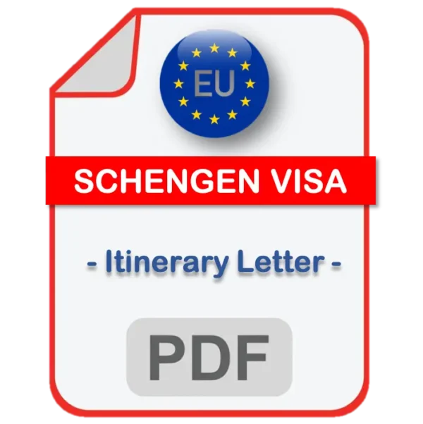 Schengen Visa Itinerary Letter
